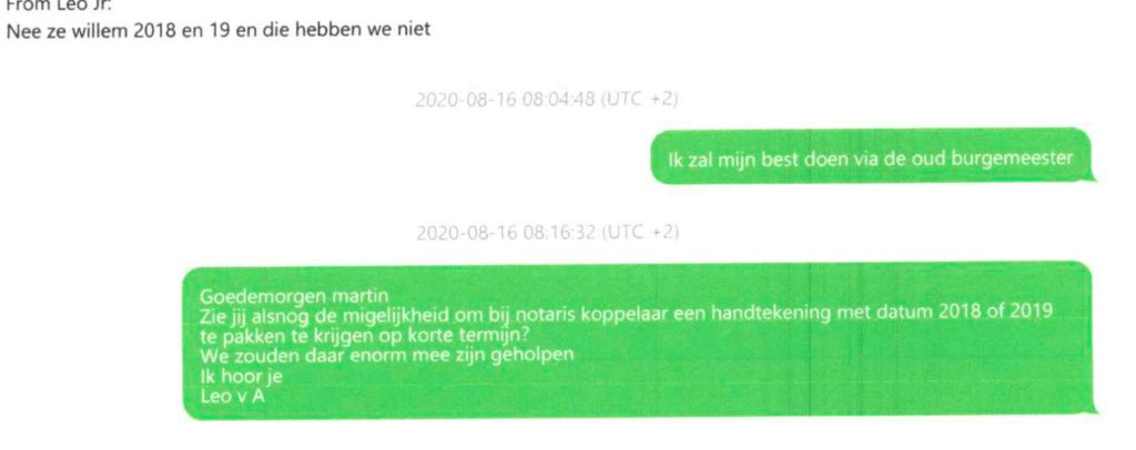 They wanted to prove that the signature on Leo Boer’s will was forged