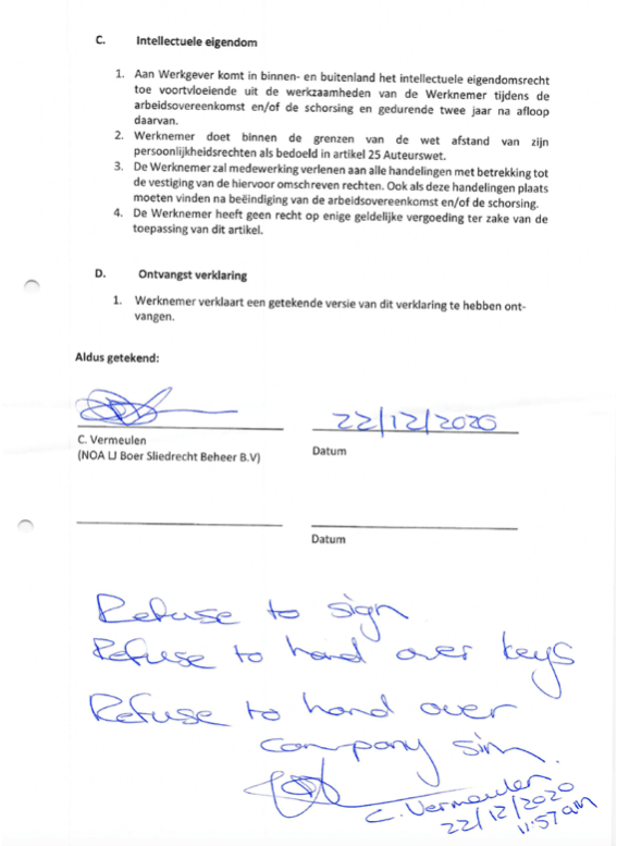 Nabod’s lawyer brought up these NDAs in a compromising light