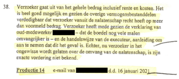 two passages copied from the writ of summons