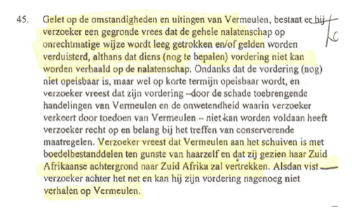 another passage from the Provisional Attachment